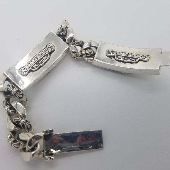 Chrome Hearts Accessories Chrome Hearts Double Id Fancy Link Bracelet With Receipt Poshmark